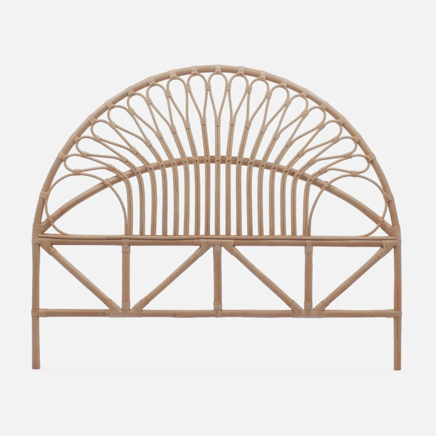 Kopfteil aus Rattan, naturfarben