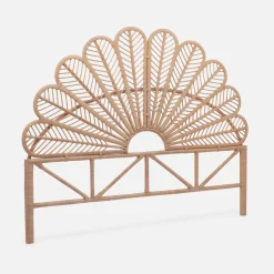 Kopfteil aus Rattan, naturfarben