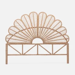 Kopfteil aus Rattan, naturfarben