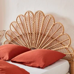 Kopfteil aus Rattan, naturfarben