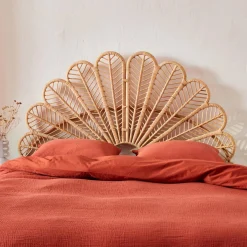 Kopfteil aus Rattan, naturfarben