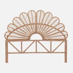 Kopfteil aus Rattan, naturfarben