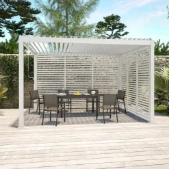 Lamellenwand 130cm für Pergola Triomphe 3x4m