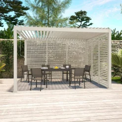Lamellenwand 130cm für Pergola Triomphe 3x4m