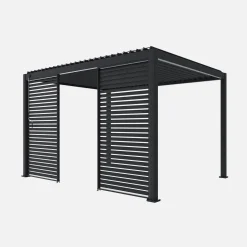 Lamellenwand 130cm für Pergola Triomphe 3x4m
