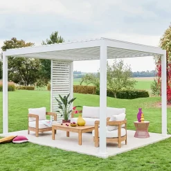 Lamellenwand 100cm für Pergola Triomphe 3x3m V2 3x4m 3x6m