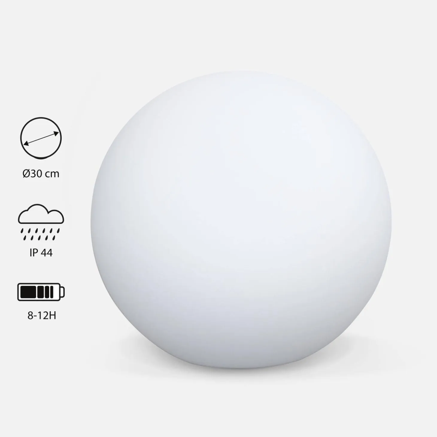 LED-Kugel - Dekorative Leuchtkugel, mit Fernbedienung
