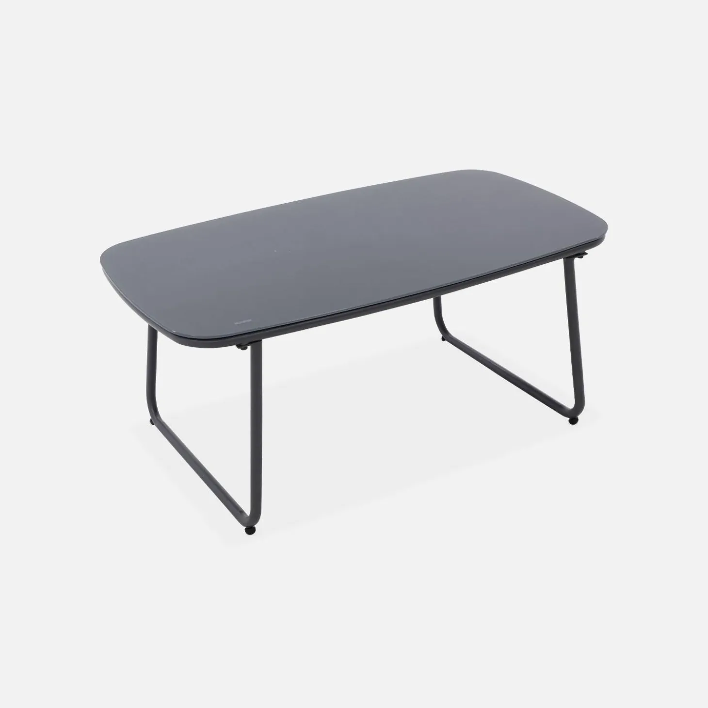 Loungeset aus Metall und Kunststoff, 4 Sitzplätze