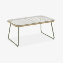 Loungeset aus verzinktem Stahl mit Kunststoffbespannung, 4 Sitzplätze