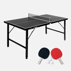 Mini-Tischtennisplatte Indoor, klappbar, mit 2 Schlägern und 3 Bällen
