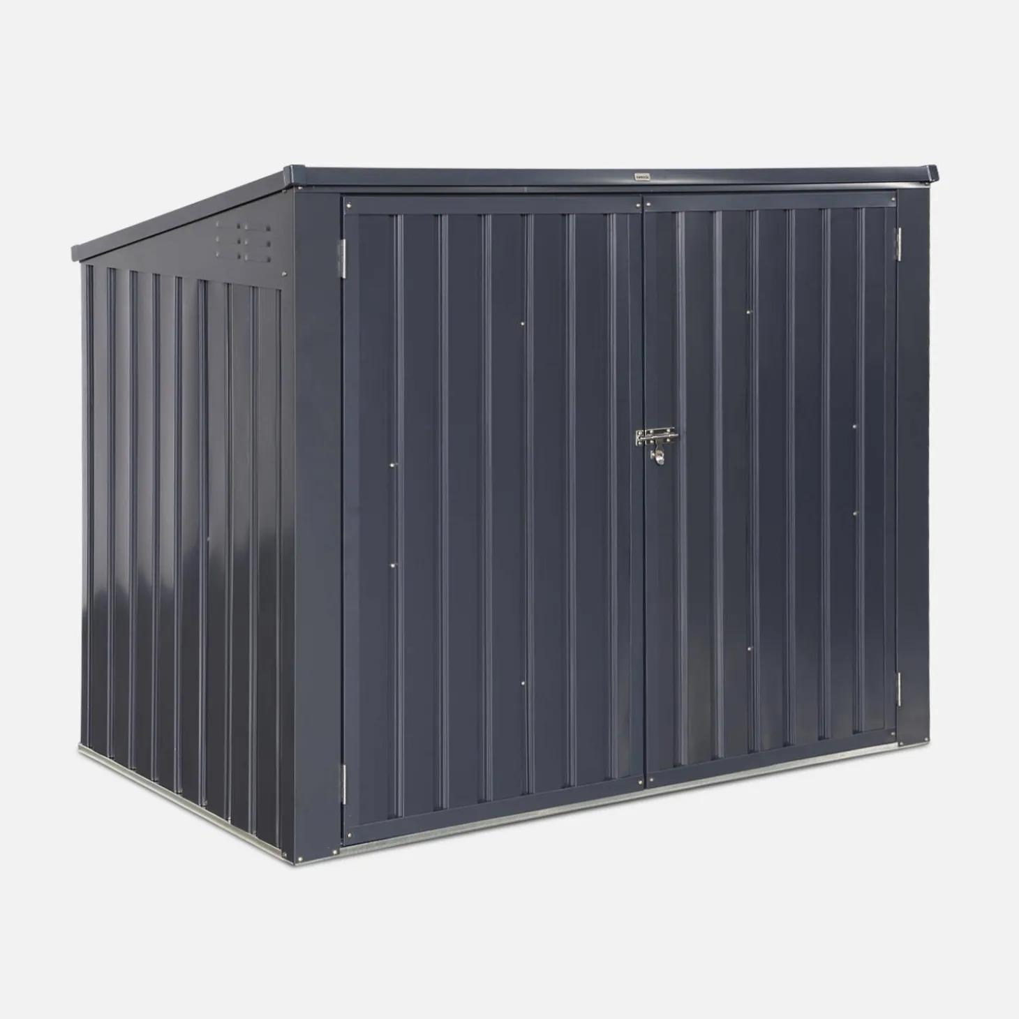 Mülltonnenbox 1,75m² aus verzinktem Stahl