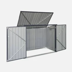Mülltonnenbox 1,75m² aus verzinktem Stahl