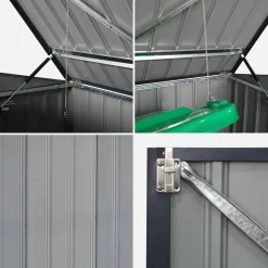 Mülltonnenbox 1,75m² aus verzinktem Stahl