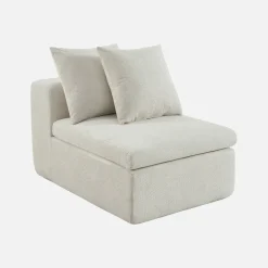 Modularer Sessel mit Chenille-Bezug 1-Sitzer