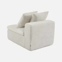 Modularer Sessel mit Chenille-Bezug 1-Sitzer