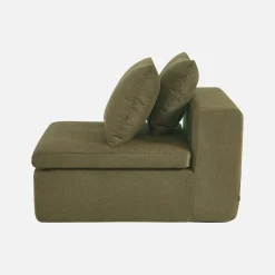 Modularer Sessel mit Chenille-Bezug 1-Sitzer