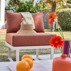 Modulares Gartenmöbel-Set aus Aluminium für 4 Personen