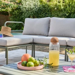 Modulares Gartenmöbel-Set aus Aluminium für 4 Personen