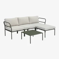 Modulares Gartenmöbel-Set aus Aluminium für 4 Personen
