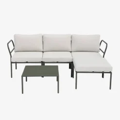 Modulares Gartenmöbel-Set aus Aluminium für 4 Personen