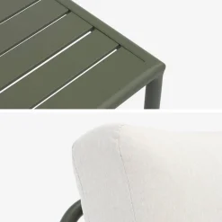 Modulares Gartenmöbel-Set aus Aluminium für 4 Personen