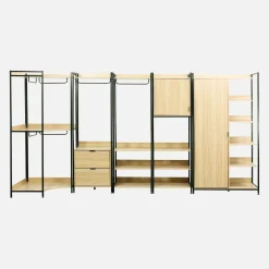 Modulares Kleiderschrank-Set mit 5 Elementen