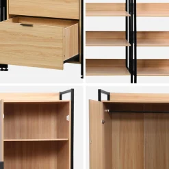 Modulares Kleiderschrank-Set mit 5 Elementen