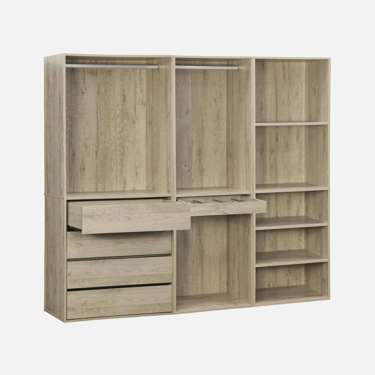 Modulares Kleiderschrank-Set mit 3 Elementen