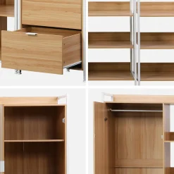 Modulares Kleiderschrank-Set mit 4 Elementen