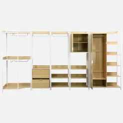 Modulares Kleiderschrank-Set mit 5 Elementen