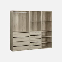 Modulares Kleiderschrank-Set mit 3 Elementen