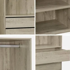 Modulares Kleiderschrank-Set mit 3 Elementen