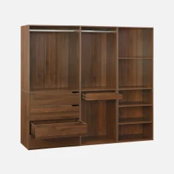 Modulares Kleiderschrank-Set mit 3 Elementen, Laminatplatten