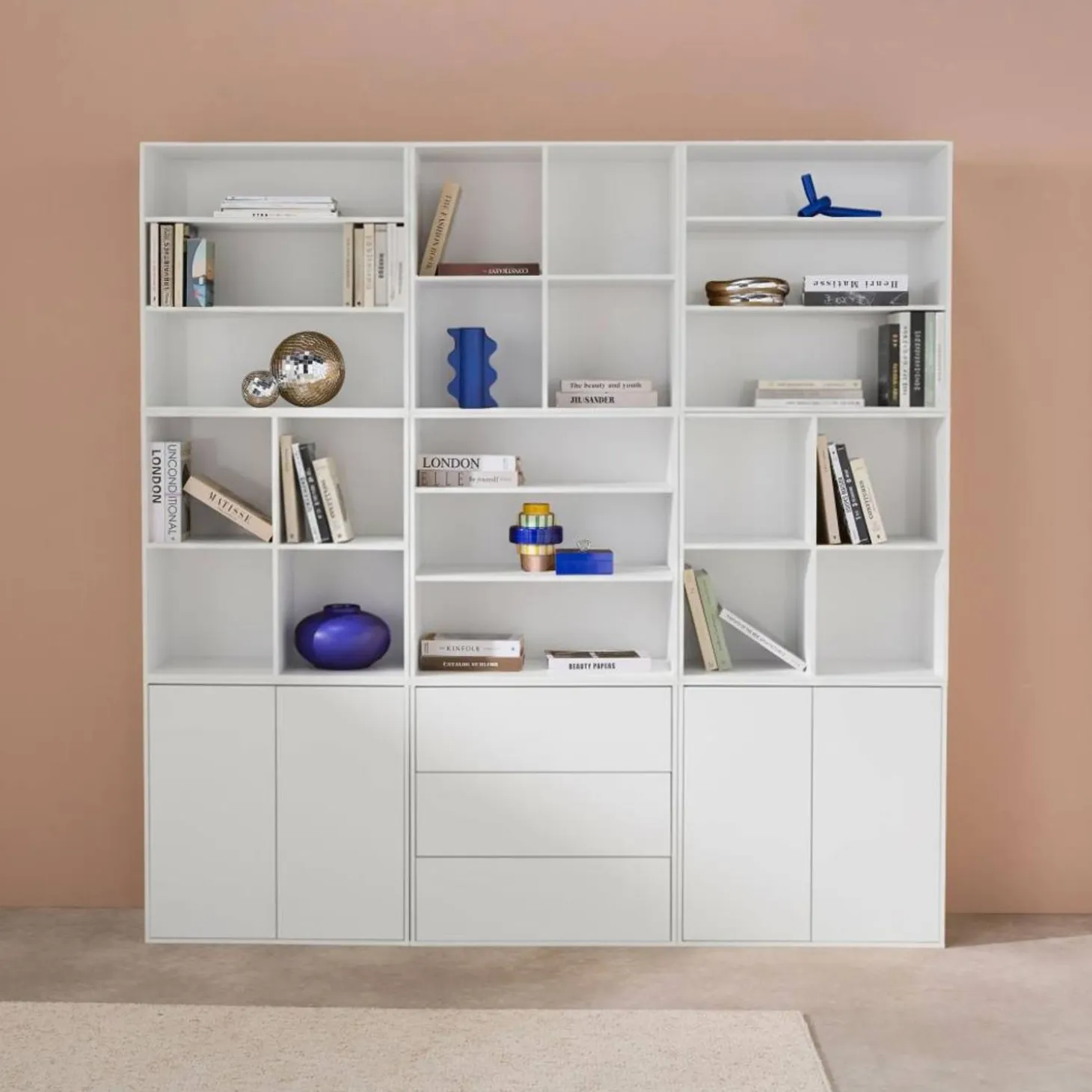 Modulares Regal Holzdekor 9 Elemente