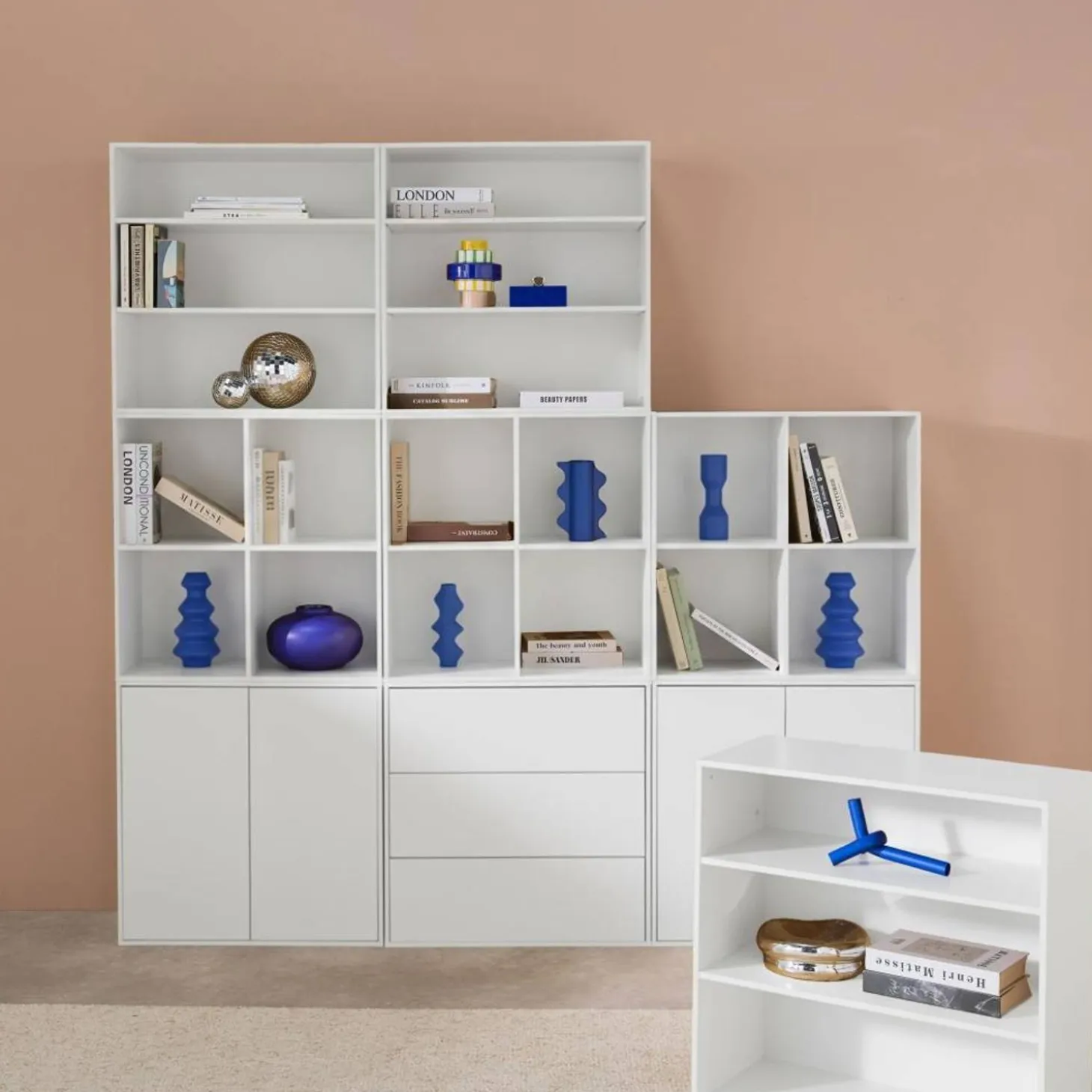 Modulares Regal Holzdekor 9 Elemente