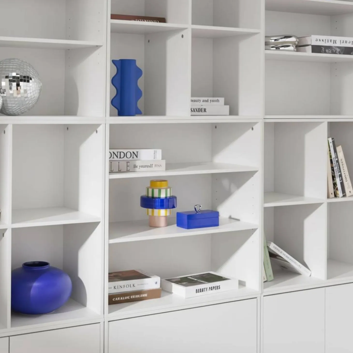 Modulares Regal Holzdekor 9 Elemente