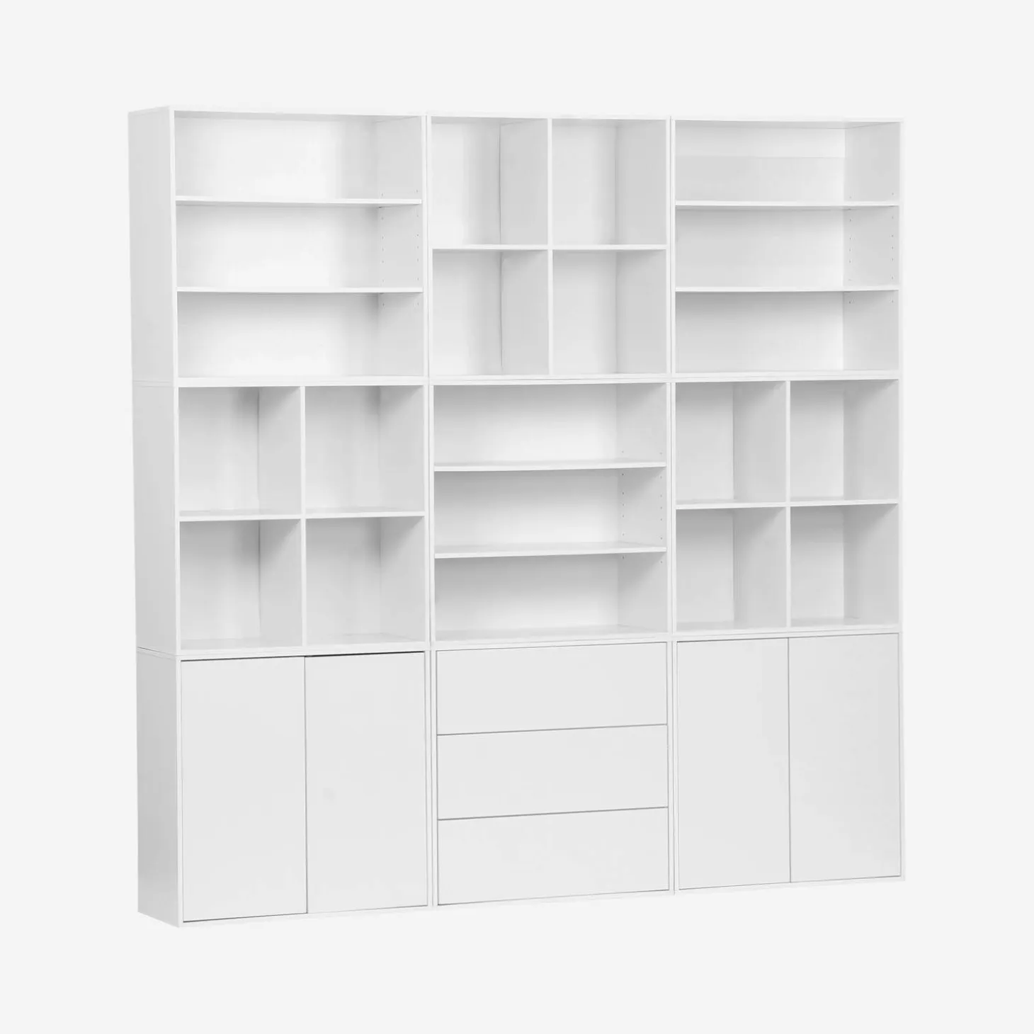 Modulares Regal Holzdekor 9 Elemente