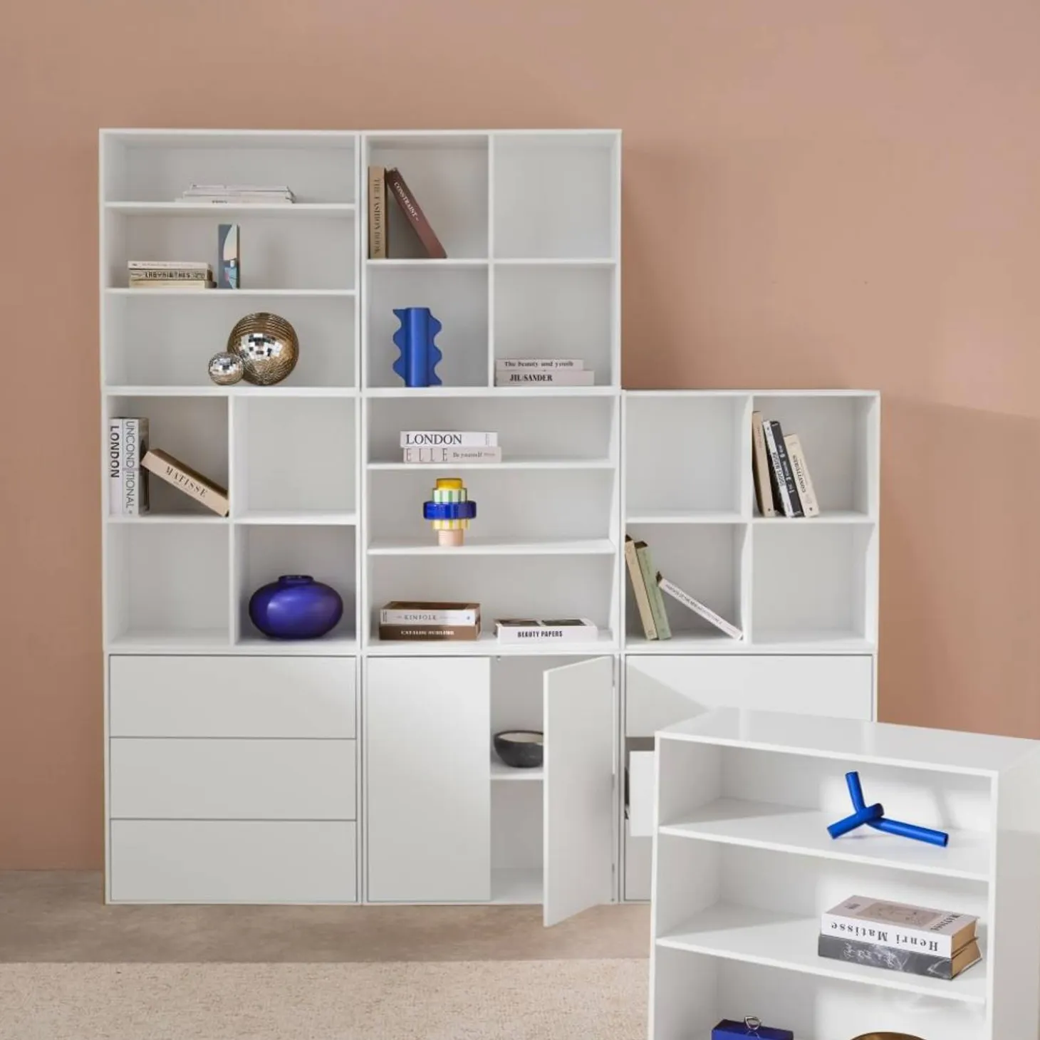 Modulares Regal Holzdekor 9 Elemente