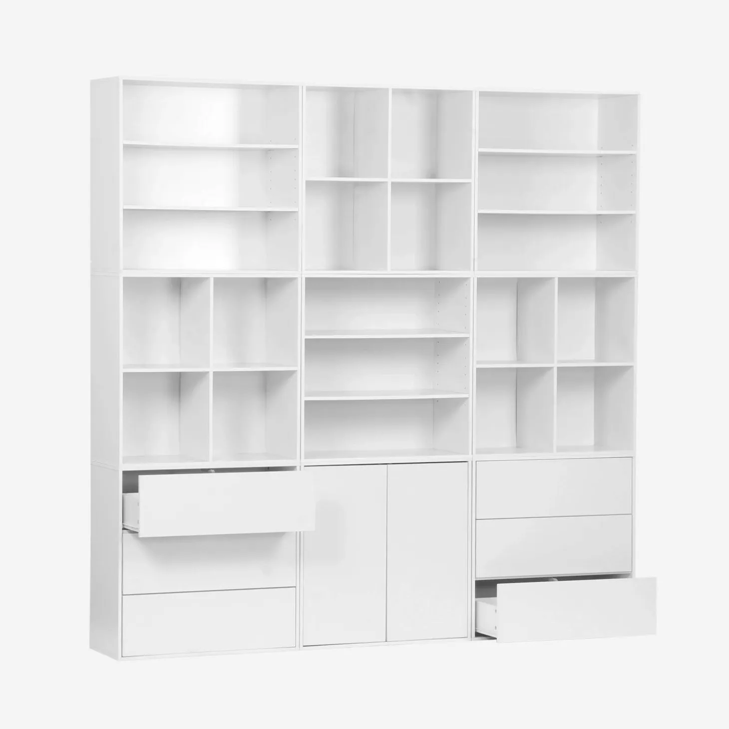 Modulares Regal Holzdekor 9 Elemente