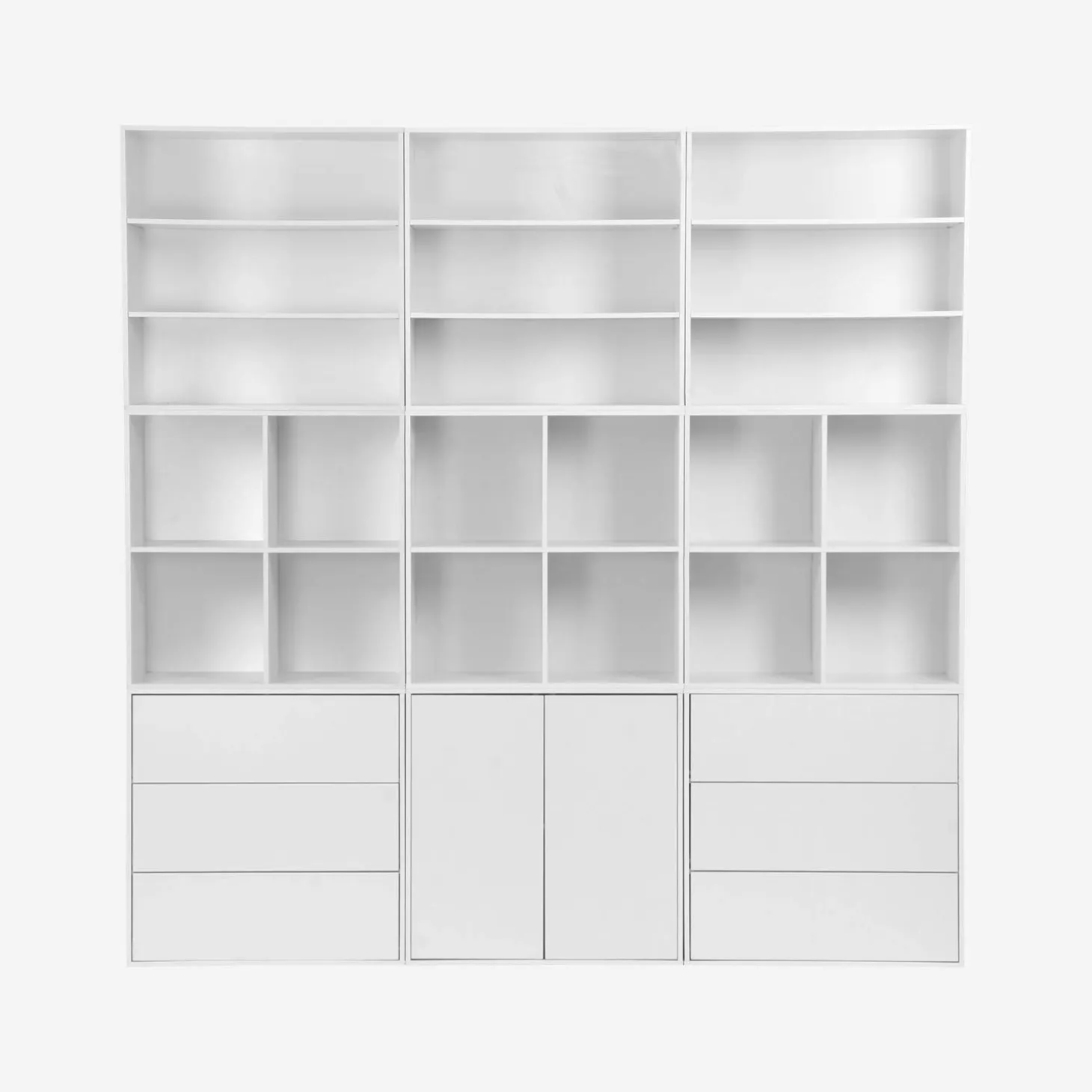 Modulares Regal Holzdekor 9 Elemente