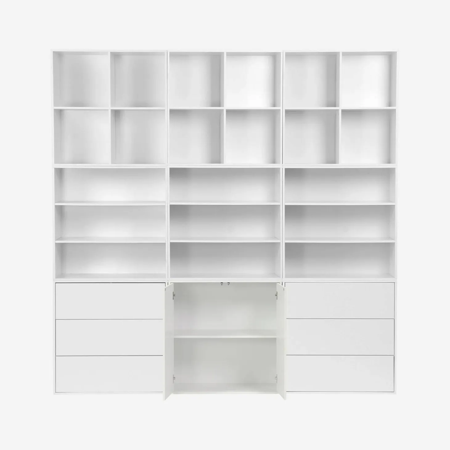 Modulares Regal Holzdekor 9 Elemente