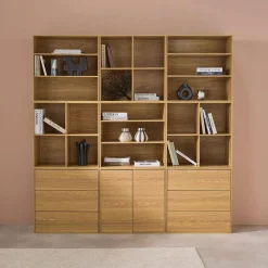 Modulares Regal Holzdekor 9 Elemente