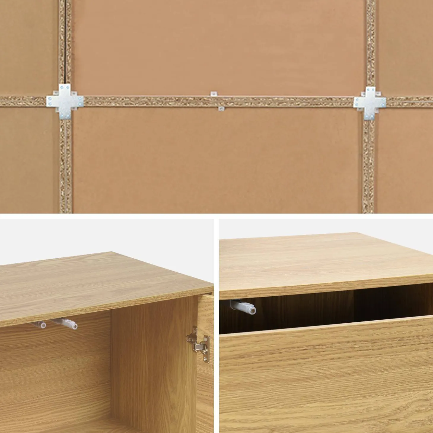 Modulares Regal Holzdekor 9 Elemente