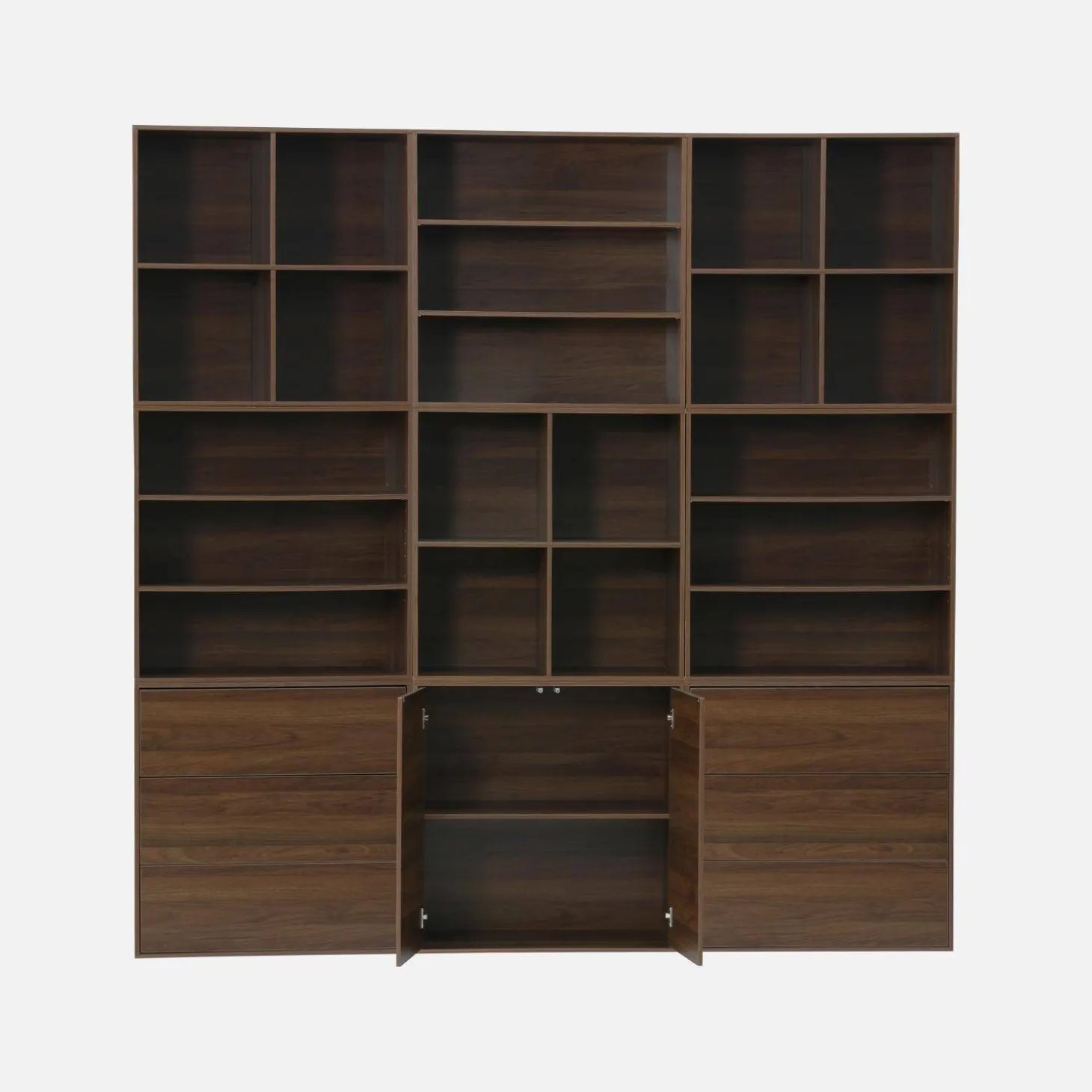 Modulares Regal Holzdekor 9 Elemente