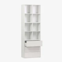Modulares Regal Holzdekor 3 Elemente - 3 Schubladen 8 Fächer