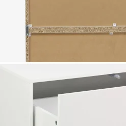 Modulares Regal Holzdekor 3 Elemente - 3 Schubladen 8 Fächer