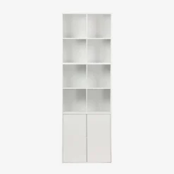 Modulares Regal Holzdekor 3 Elemente - 2 Türen 8 offene Fächer
