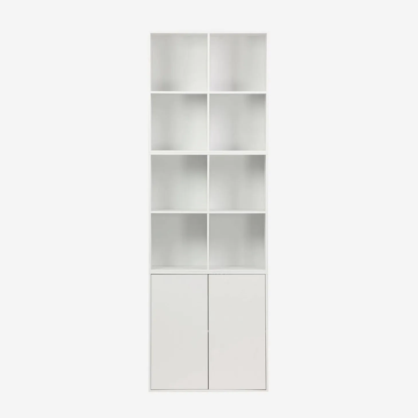 Modulares Regal Holzdekor 3 Elemente - 2 Türen 8 offene Fächer