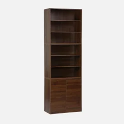 Modulares Regal Holzdekor 3 Elemente - 2 Türen 6 offene Fächer