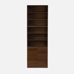 Modulares Regal Holzdekor 3 Elemente - 2 Türen 6 offene Fächer